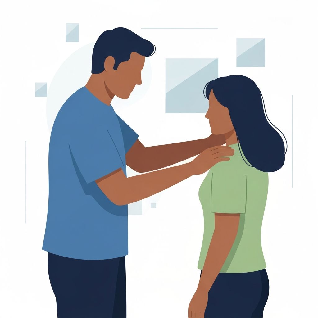 Illustration symbolique de l'aide d'un proche auprès d'une personne concernée par la syllogomanie